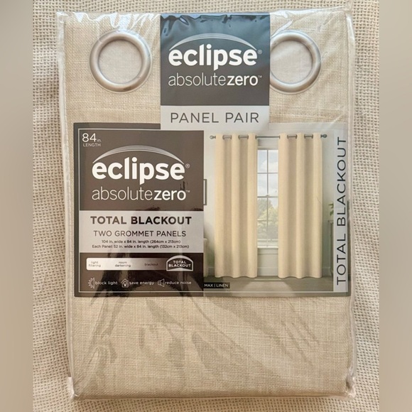 Eclipse Other - Eclipse Absolute Zero Blackout Curtains - Ivory
